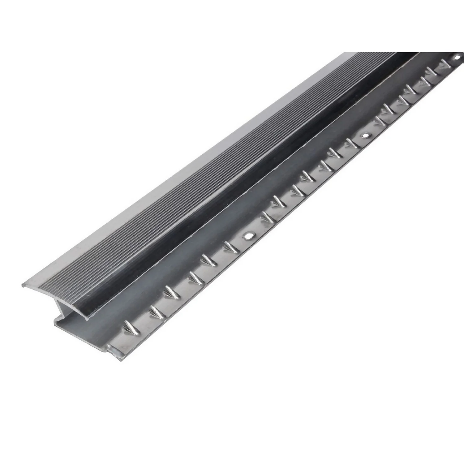 Cover Strip Carpet To Laminate Floor Edge - Silver 1800mm 3 Cover Strip Carpet To Laminate Floor Edge - Silver 1800mm