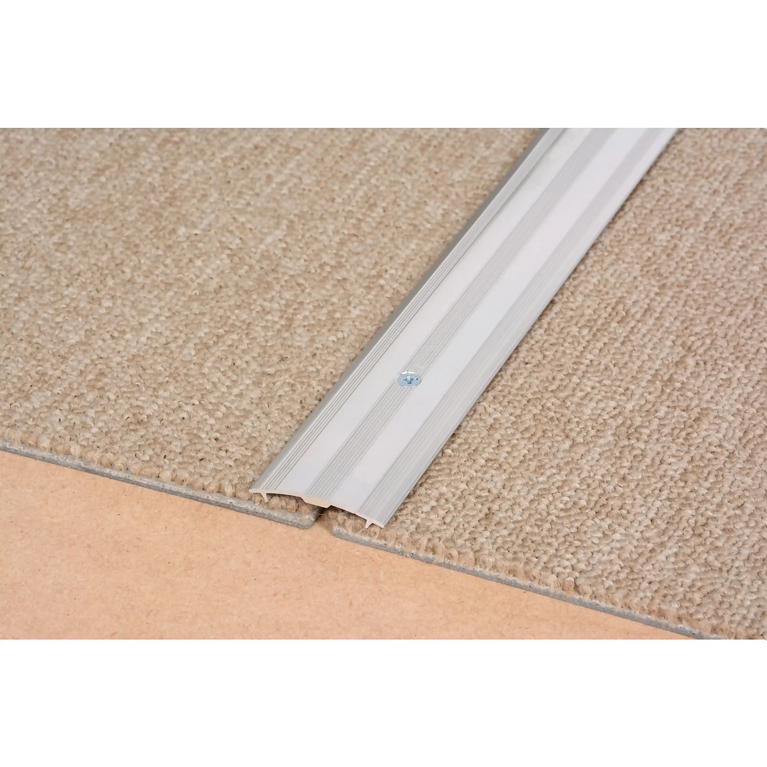 Vitrex Cover Strip Carpet To Carpet Edge - Silver 1800mm 4 Vitrex Cover Strip Carpet To Carpet Edge - Silver 1800mm - Image 2