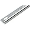 Homelux 6mm Round Edge Tile Trim - Silver Effect - 1.83m -Flooring Store 12808983 1554886109144291