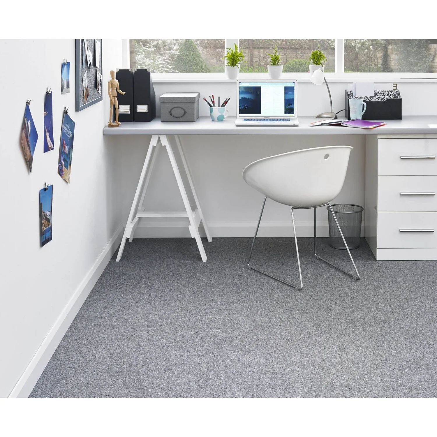 Vitrex Value Carpet Tile 500 X500mm - Grey 4 Vitrex Value Carpet Tile 500 X500mm - Grey - Image 2