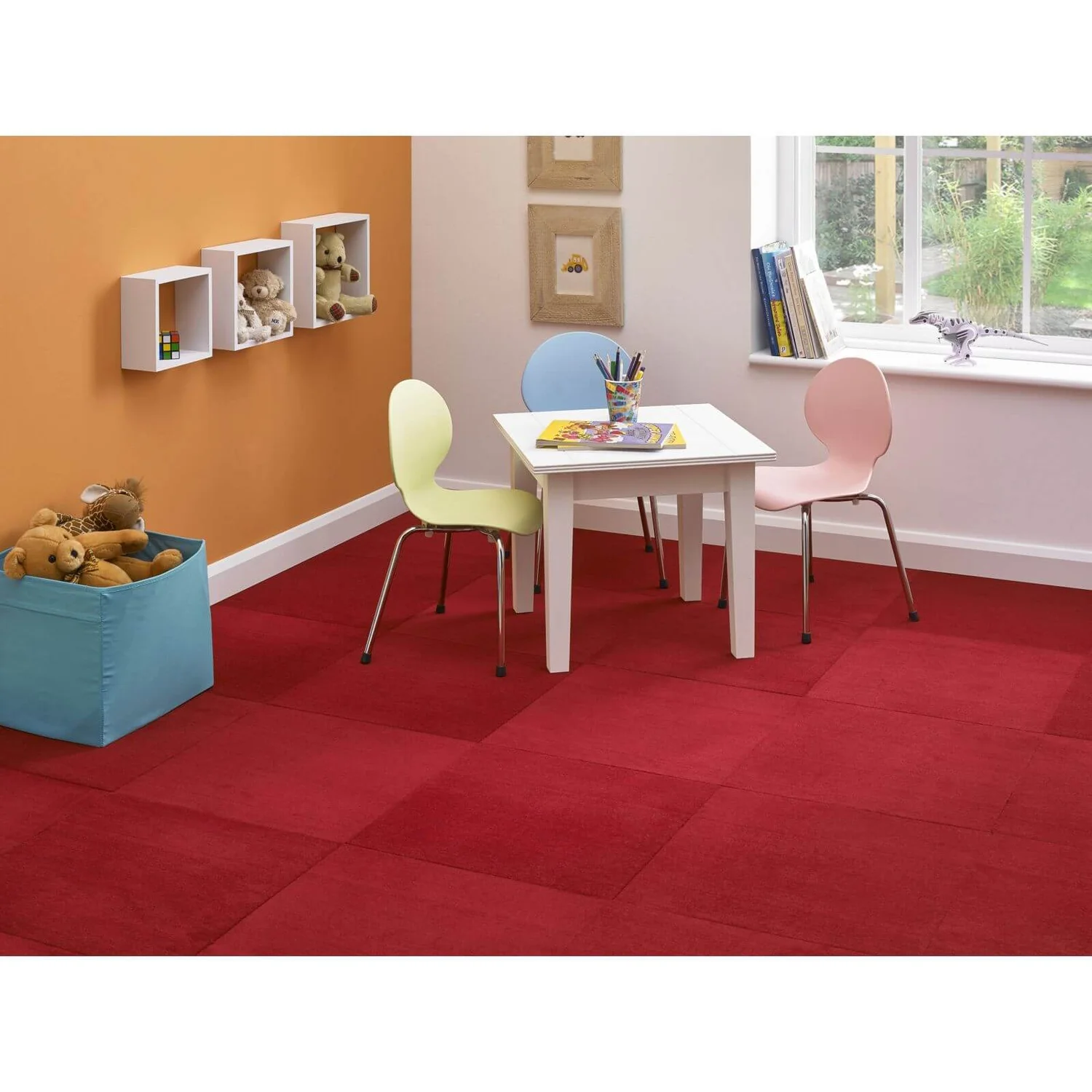 Vitrex Premium Carpet Tile 500 X500mm - Red 4 Vitrex Premium Carpet Tile 500 X500mm - Red - Image 2