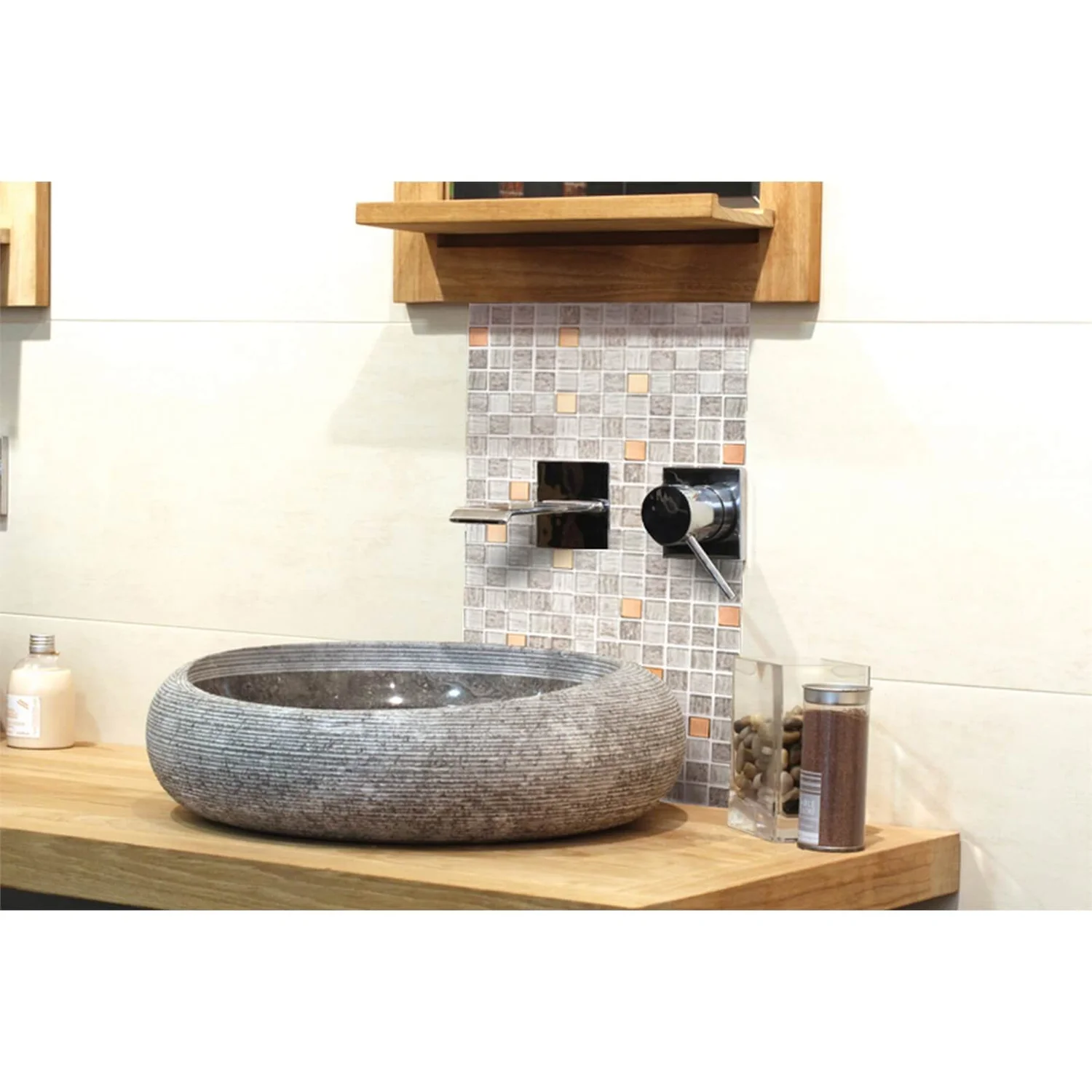 House Of Mosaics Copper Antwerp Mosaic Tile - 300 X 300mm 3 House Of Mosaics Copper Antwerp Mosaic Tile - 300 X 300mm