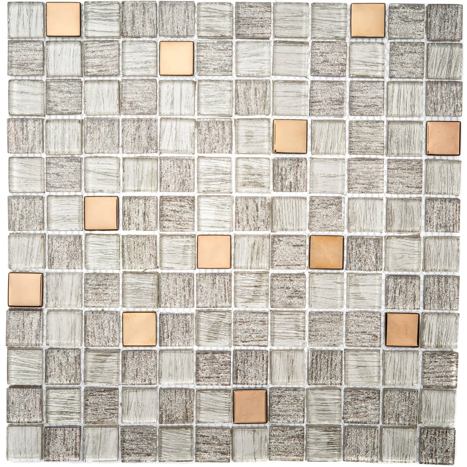 House Of Mosaics Copper Antwerp Mosaic Tile - 300 X 300mm 4 House Of Mosaics Copper Antwerp Mosaic Tile - 300 X 300mm - Image 2
