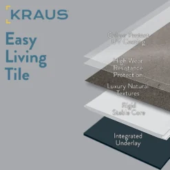 Kraus Rigid Core Luxury Vinyl Floor Tiles - Winspit -Flooring Store 12830792 8784951621323690