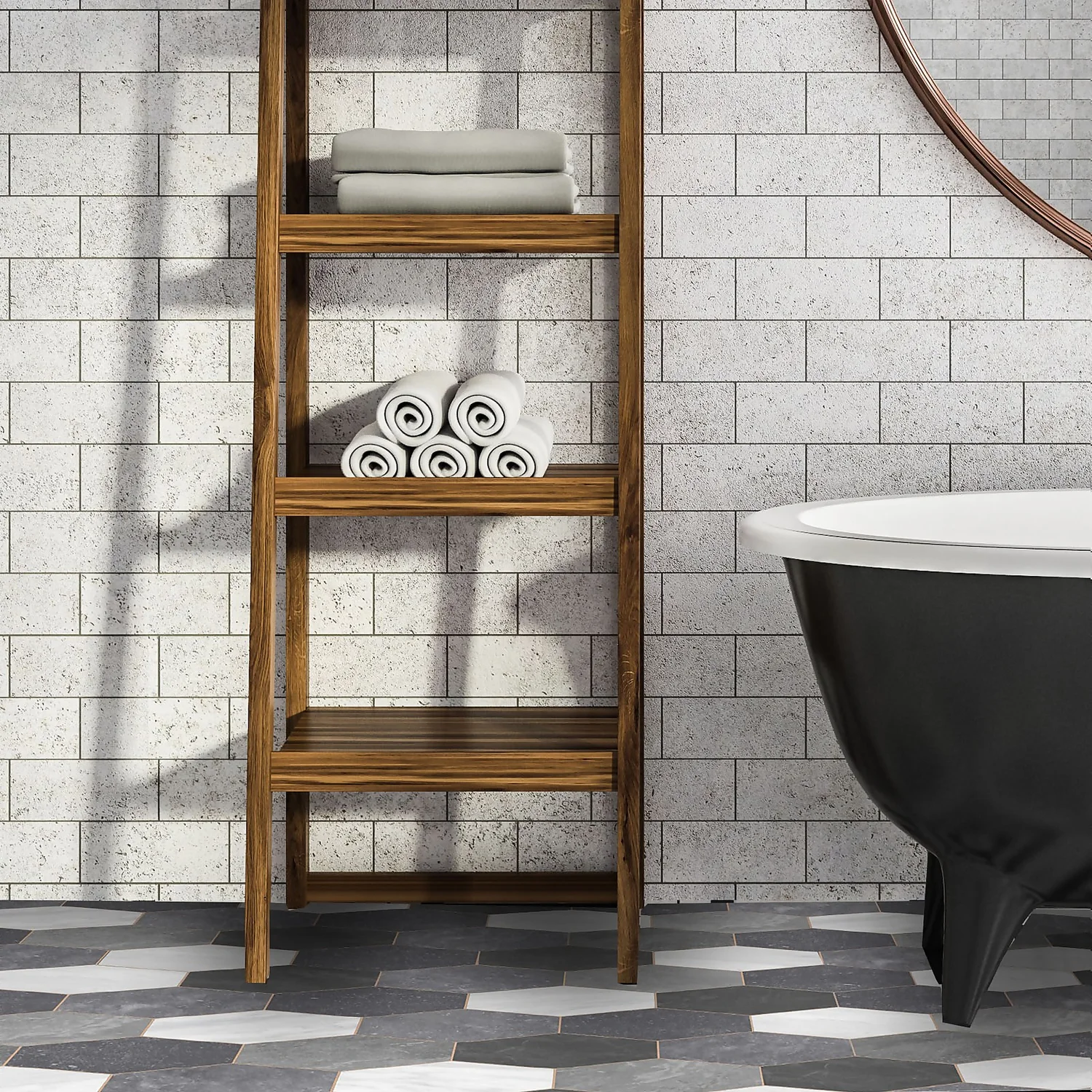 None Pembroke Hex Vinyl Sheet Flooring - 3x2m Roll 3 None Pembroke Hex Vinyl Sheet Flooring - 3x2m Roll