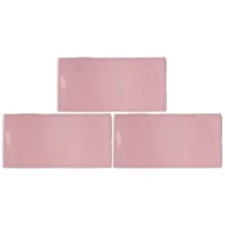 Country Living Artisan Peony Blush Ceramic Wall Tile 75 X 150mm - 0.5sqm Pack -Flooring Store 13220554 7974918492287321