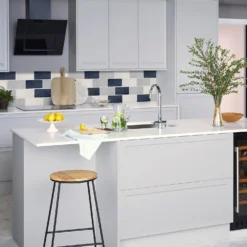 Country Living Artisan French Navy Ceramic Wall Tile 75 X 150mm - 0.5sqm Pack -Flooring Store 13220556 1024909608086190