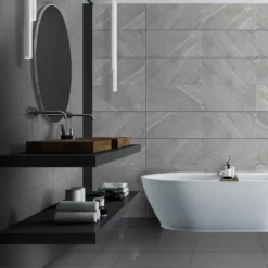 Extreme Grey Porcelain Wall & Floor Tiles - 295 X 600mm - 0.9sqm Pack 12 Extreme Grey Porcelain Wall & Floor Tiles - 295 X 600mm - 0.9sqm Pack -Flooring Store 13220579 9984916345616189