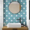 Country Living Starry Skies Peacock Teal Porcelain Wall & Floor Tile - 200 X 200mm - 0.52sqm Pack -Flooring Store 13220582 1814909608243723