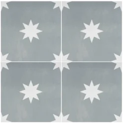 Country Living Starry Skies Chalk Grey Porcelain Wall & Floor Tile 200 X 200mm - 0.52sqm Pack 9 Country Living Starry Skies Chalk Grey Porcelain Wall & Floor Tile 200 X 200mm - 0.52sqm Pack -Flooring Store 13220587 1904915124800662