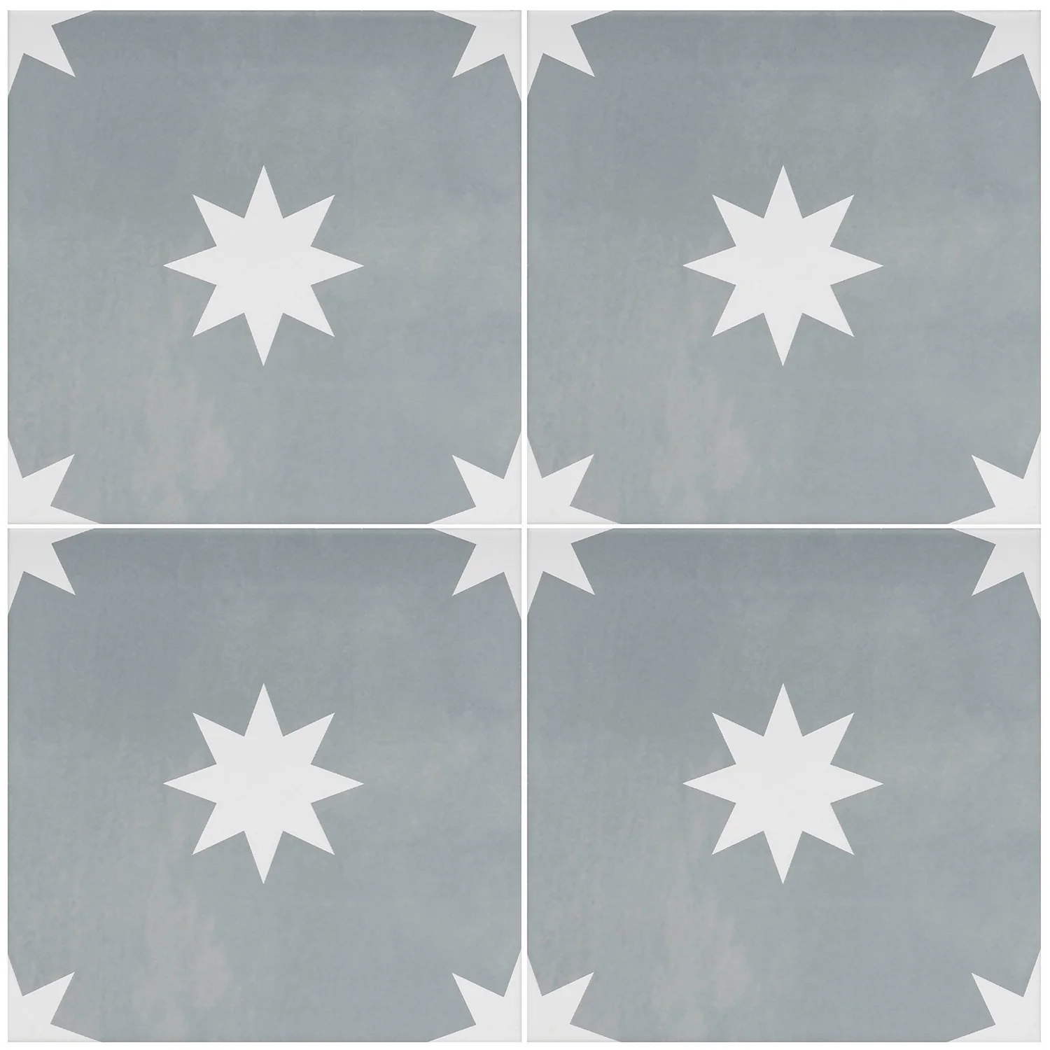 Country Living Starry Skies Chalk Grey Porcelain Wall & Floor Tile 200 X 200mm - 0.52sqm Pack 5 Country Living Starry Skies Chalk Grey Porcelain Wall & Floor Tile 200 X 200mm - 0.52sqm Pack - Image 3