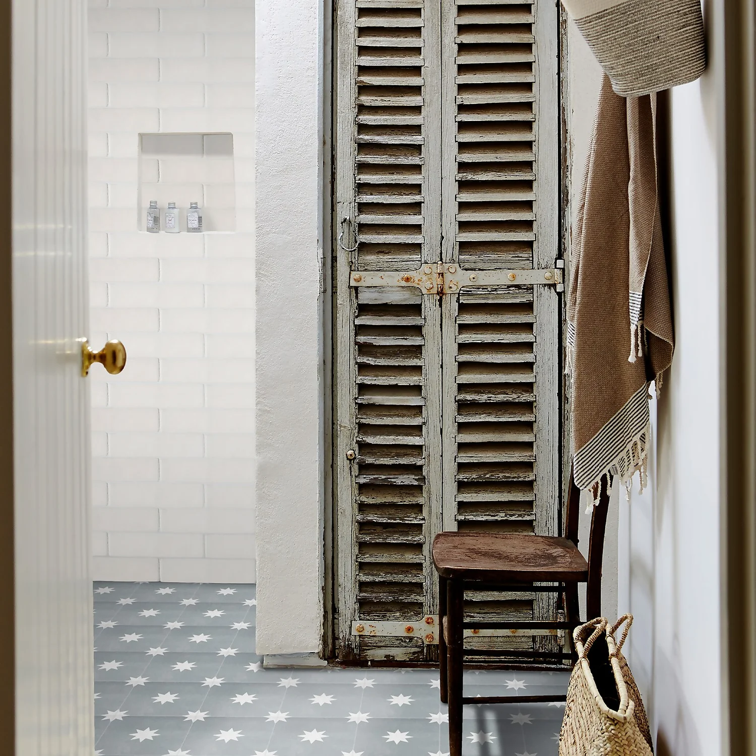 Country Living Starry Skies Chalk Grey Porcelain Wall & Floor Tile 200 X 200mm - 0.52sqm Pack 3 Country Living Starry Skies Chalk Grey Porcelain Wall & Floor Tile 200 X 200mm - 0.52sqm Pack