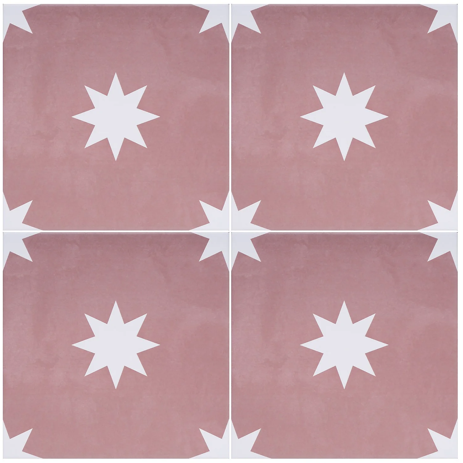Country Living Starry Skies Peony Blush Porcelain Wall & Floor Tile 200 X 200mm - 0.52sqm Pack 5 Country Living Starry Skies Peony Blush Porcelain Wall & Floor Tile 200 X 200mm - 0.52sqm Pack - Image 3