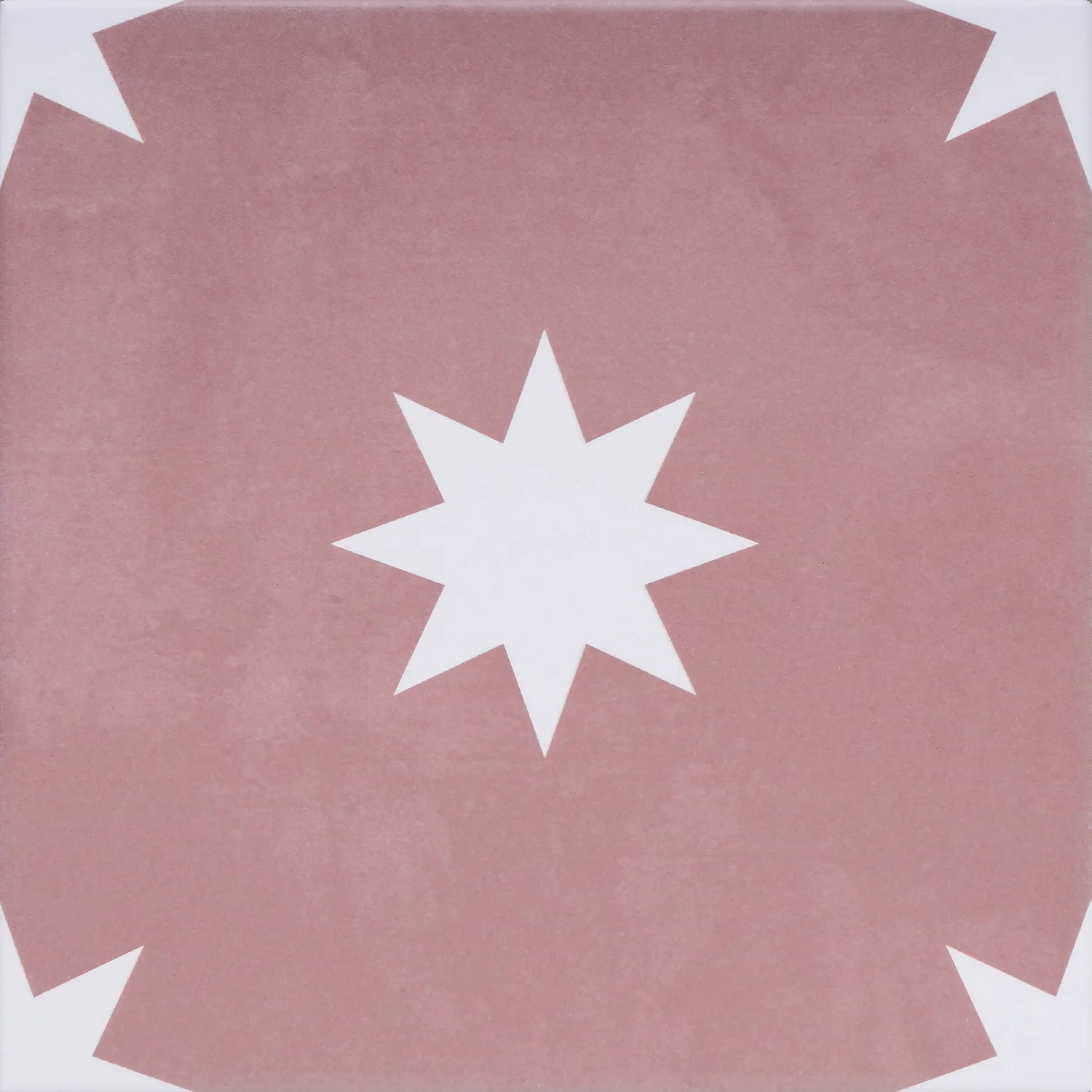 Country Living Starry Skies Peony Blush Porcelain Wall & Floor Tile 200 X 200mm - 0.52sqm Pack 4 Country Living Starry Skies Peony Blush Porcelain Wall & Floor Tile 200 X 200mm - 0.52sqm Pack - Image 2