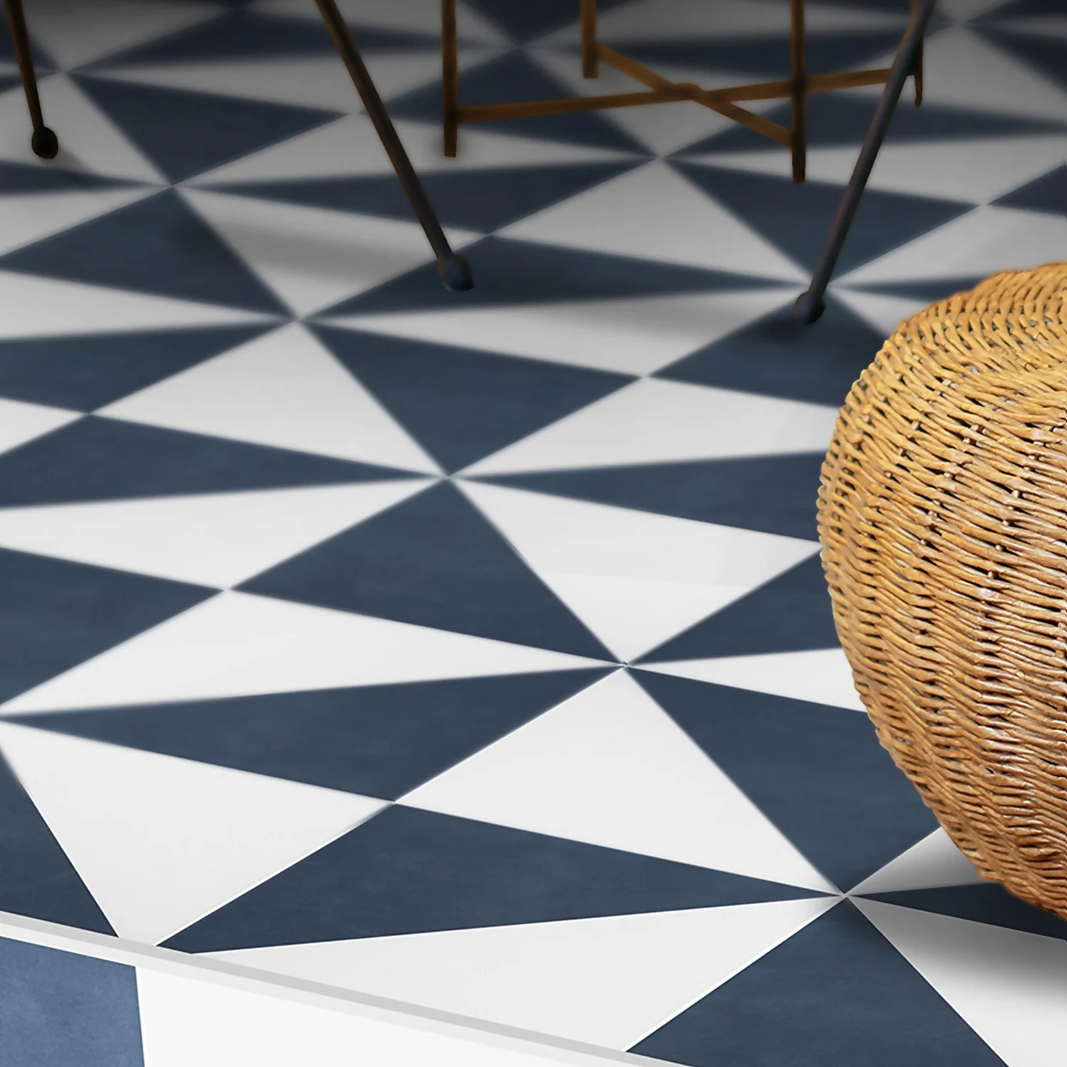 House Beautiful Cube Denim Porcelain Wall & Floor Tile 200 X 200mm - 0.52sqm Pack 3 House Beautiful Cube Denim Porcelain Wall & Floor Tile 200 X 200mm - 0.52sqm Pack