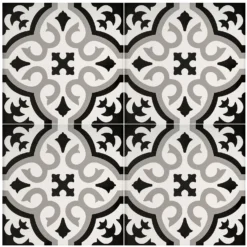 Fiore Classic Grey Porcelain Wall & Floor Tile 200 X 200mm - 0.52sqm Pack -Flooring Store 13220599 1024916347947873