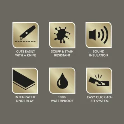 Kraus Rigid Core Herringbone Luxury Vinyl Floor Tile - Aversley Oak -Flooring Store 13733816 1615002464961125