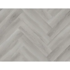 Kraus Rigid Core Herringbone Luxury Vinyl Floor Tile - Owsten Grey -Flooring Store 13733819 1785002464972924