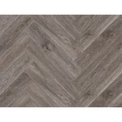 Kraus Rigid Core Herringbone Luxury Vinyl Floor Tile - Langley Grey -Flooring Store 13733820 8835002464990141