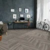 Kraus Herringbone Luxury Vinyl Floor Tile Sample - Harpsden Grey -Flooring Store 13733827 1264957094450958
