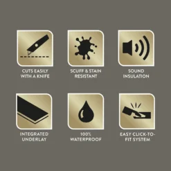 Kraus Herringbone Luxury Vinyl Floor Tile Sample - Harpsden Grey -Flooring Store 13733827 2094957094523300