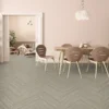 Kraus Herringbone Luxury Vinyl Floor Tile Sample - Owsten Grey -Flooring Store 13733828 2004957094451021