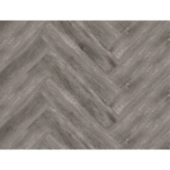 Kraus Herringbone Luxury Vinyl Floor Tile Sample - Brampton Grey -Flooring Store 13733830 5634957094586792