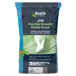 Bostik J115 Flexible Smooth Finish Tile Grout 5kg - Grey