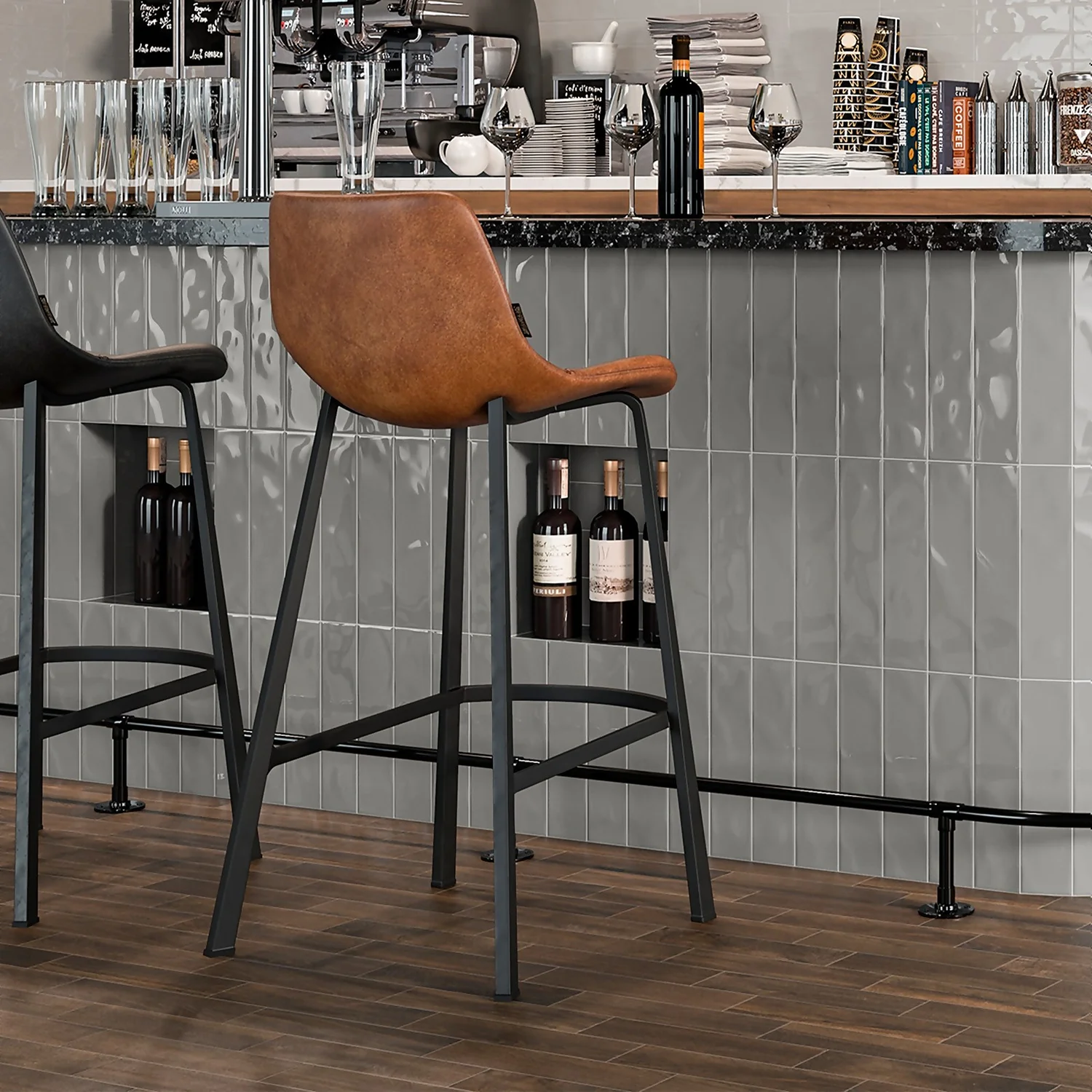 Marquis Ancien Grey Porcelain Tile (Sample Only) - 100 X 130mm 3 Marquis Ancien Grey Porcelain Tile (Sample Only) - 100 X 130mm