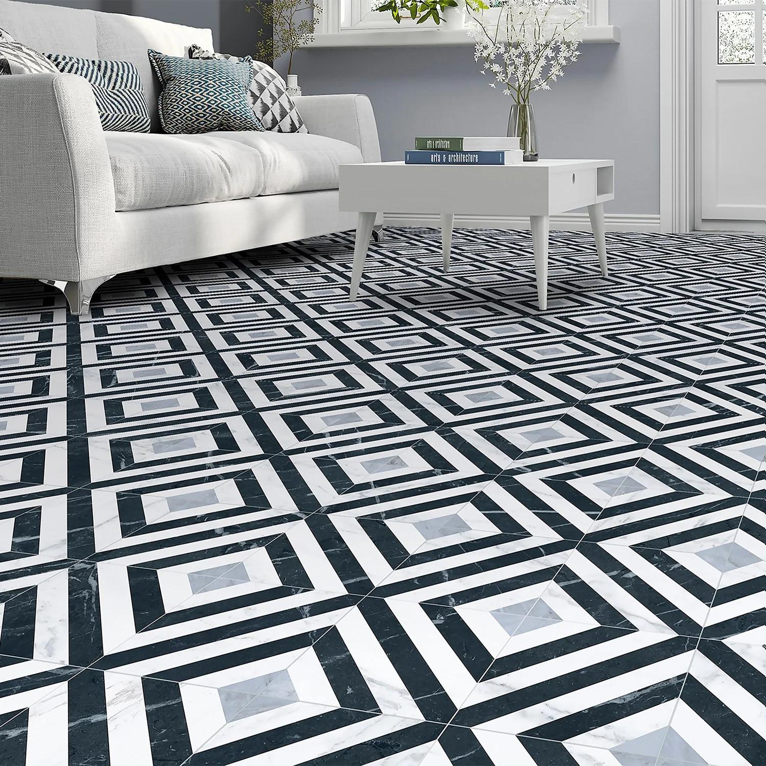 Marquis Diamante Porcelain Tile (Sample Only) - 100 X 130mm 6 Marquis Diamante Porcelain Tile (Sample Only) - 100 X 130mm - Image 4