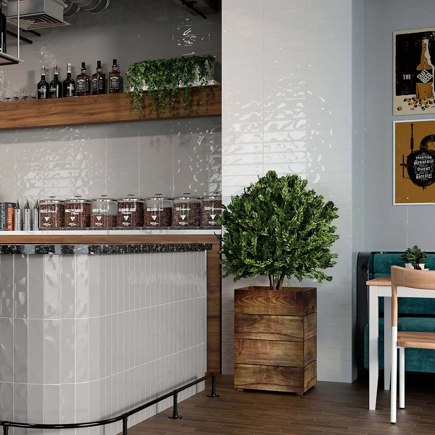 Marquis Ancien Neutral Porcelain Tile - 75 X 300mm 6 Marquis Ancien Neutral Porcelain Tile - 75 X 300mm - Image 4